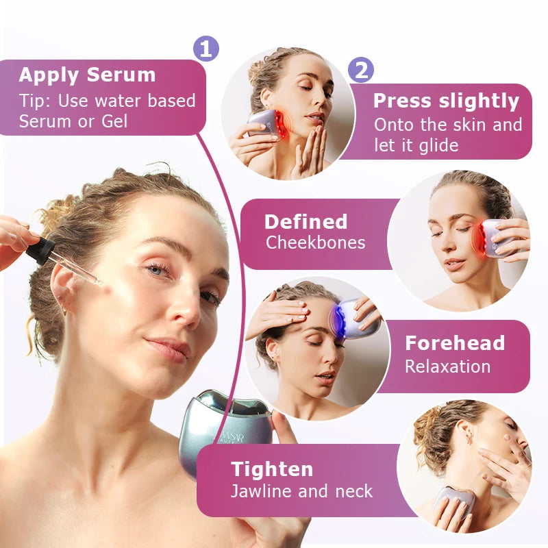 EMS Gua Sha | Skincare & Beauty Tool with Light Therapy
