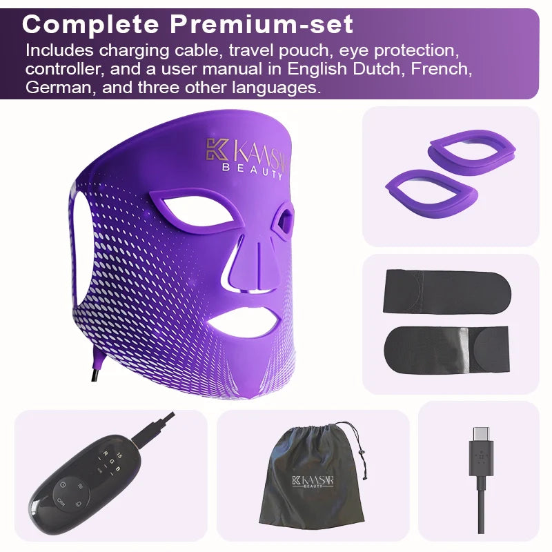 LED Face Mask – Premium LED Mask with 7 Modes & NIR Light Therapy