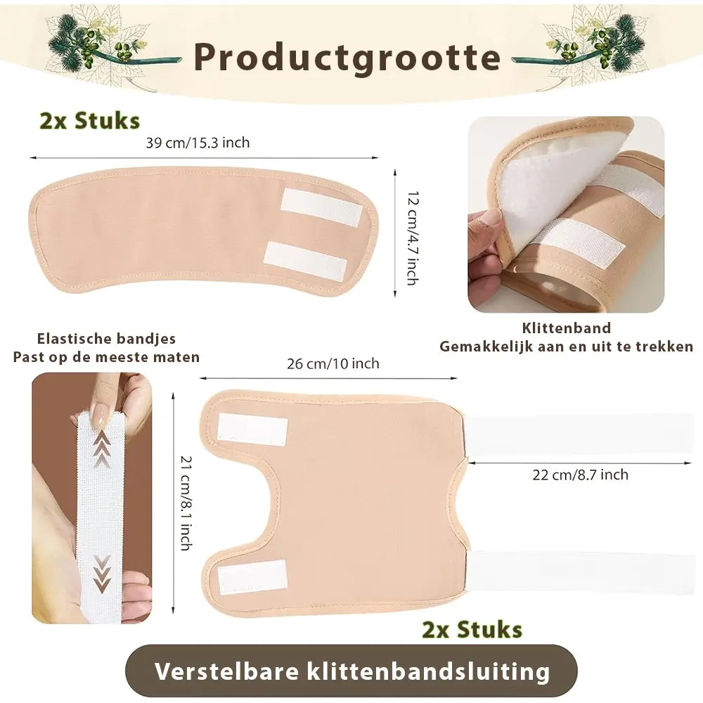 4-delig knie & voet wraps