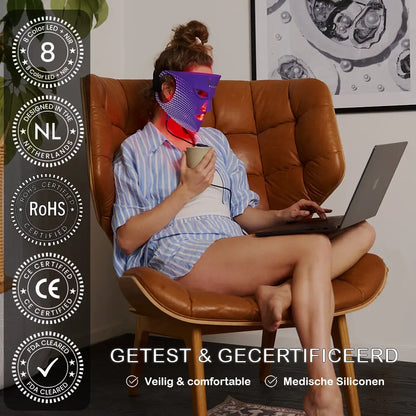 LED Face Mask – LED Mask with 7 Modes & NIR Light Therapy